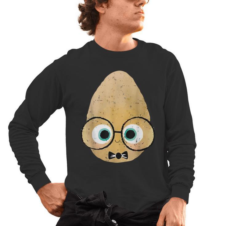 The Smart Seed Good Egg Teacher Halloween Costume Food Group Men's Long Sleeve T-Shirt