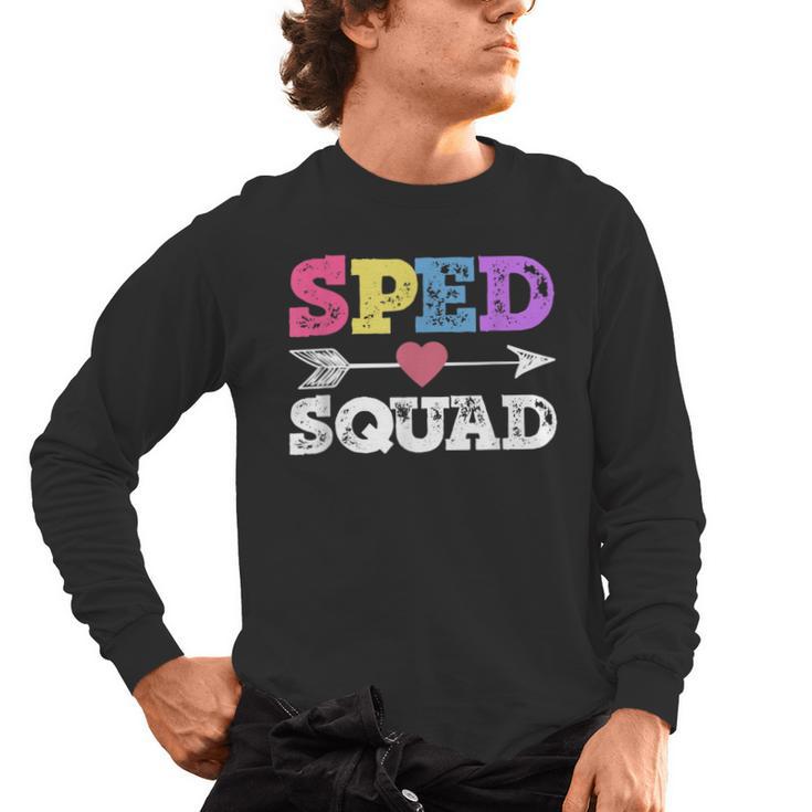 Special Education Squad Shirt SPED Squad Teacher's Day For Men Women Men's Long Sleeve T-Shirt