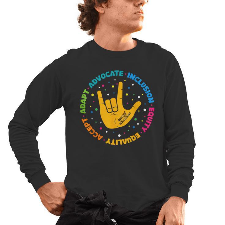 Special Education Teacher Inspirational SPED Teachers Autism Men's Long Sleeve T-Shirt