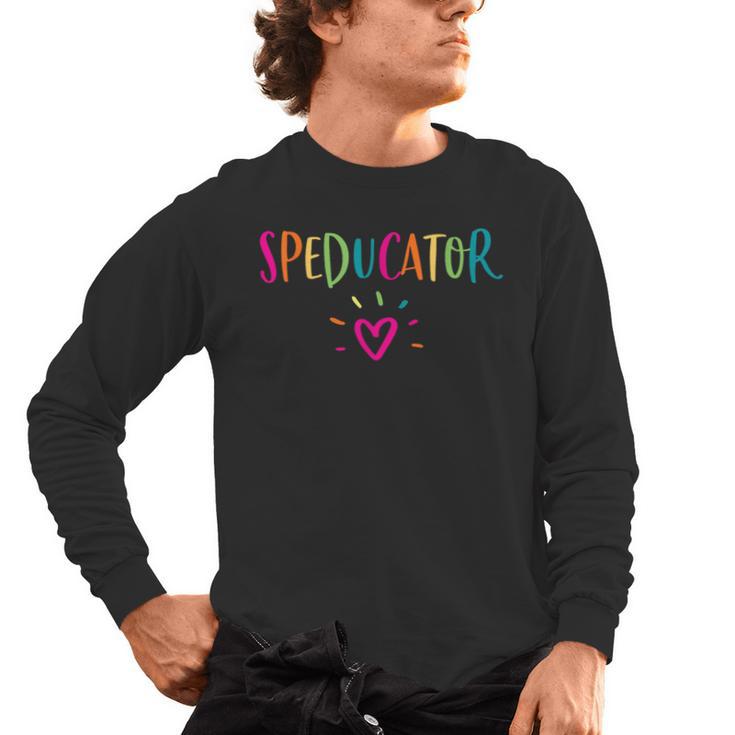 Speducator Shirt Special Education Teacher Sped Ed Men's Long Sleeve T-Shirt