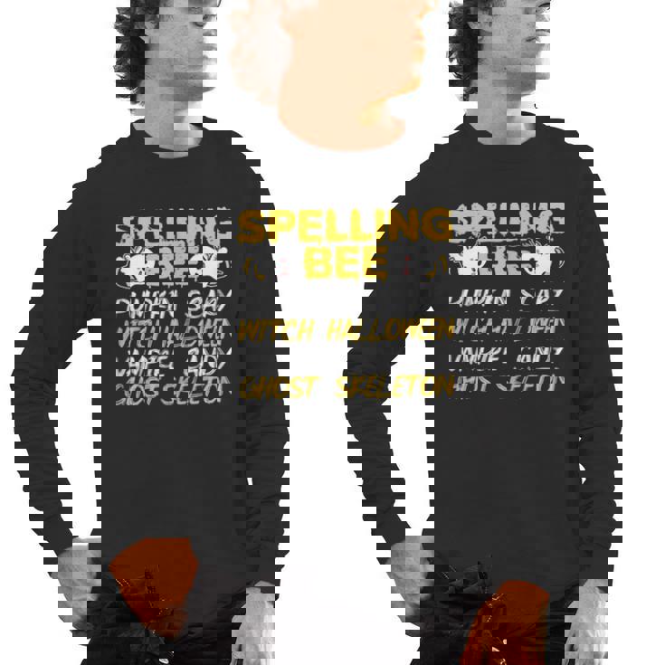 Spelling Bee Costume For a Halloween Teacher Pun Women Men&#x27;s Long Sleeve T-Shirt