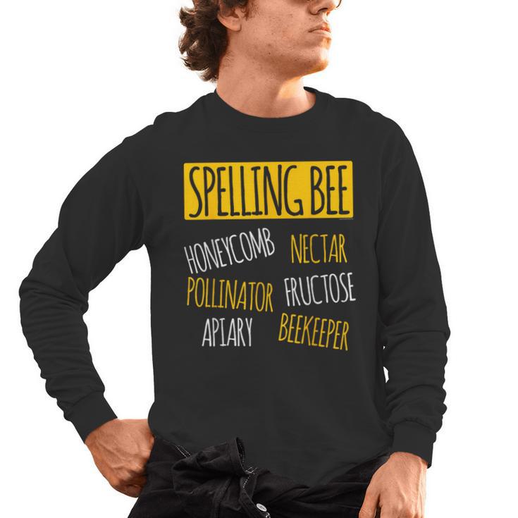 Spelling Bee Halloween Pun Costume Beekeeper Teacher Men's Long Sleeve T-Shirt