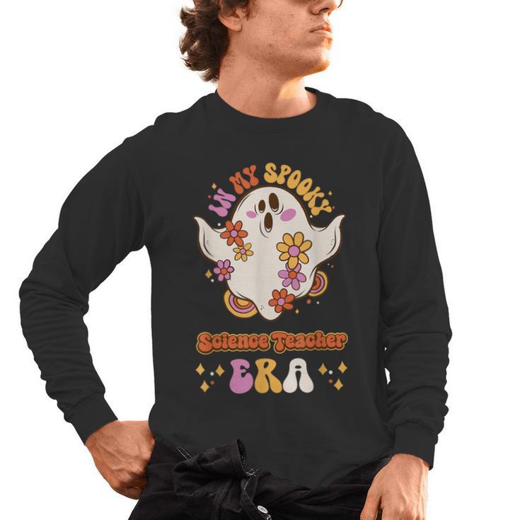 In My Spooky Science Teacher Era Occupational Haunts Men's Long Sleeve T-Shirt