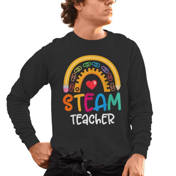 STEAM Teacher Squad Team Crew Back To School STEM Special Men's Long Sleeve T-Shirt