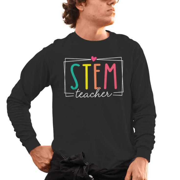 STEM Teacher Science Appreciation Women Back To School Men's Long Sleeve T-Shirt