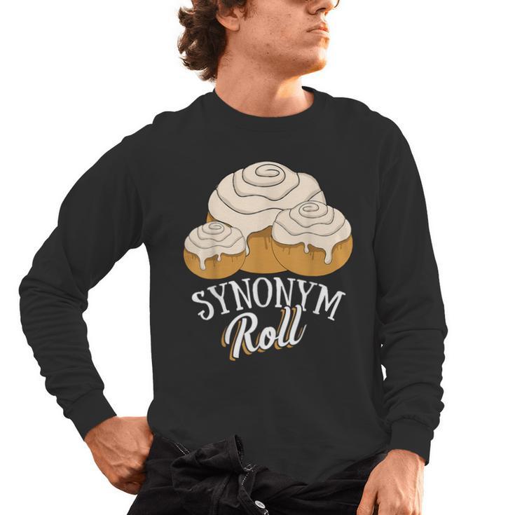 Synonym Roll Teacher And Grammar Geeks Pun For Men Women Kids Men's Long Sleeve T-Shirt