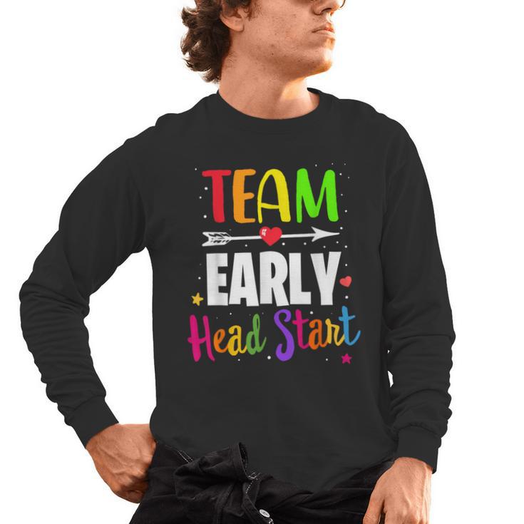 Teacher Early Childhood Education Preschool Head Start Crew Men's Long Sleeve T-Shirt