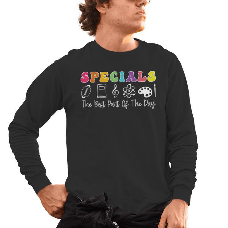 Teacher Specials The Best Part Of The Day Specials Squad Men's Long Sleeve T-Shirt
