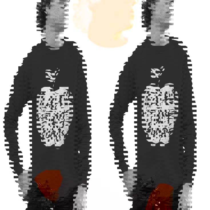 Teacher Of Tiny Humans Preschool Kindergarten Teacher Men&#x27;s Long Sleeve T-Shirt