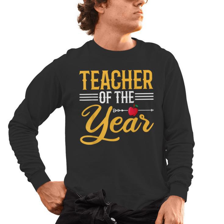 Teacher Of The Year Men Women Teachers Men's Long Sleeve T-Shirt