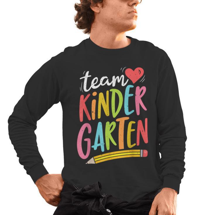 Team Kindergarten Teacher Student Back To School Men's Long Sleeve T-Shirt