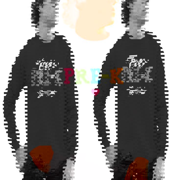 Team Pre-K Shirt PreSchool Teacher Student Back To School Men&#x27;s Long Sleeve T-Shirt