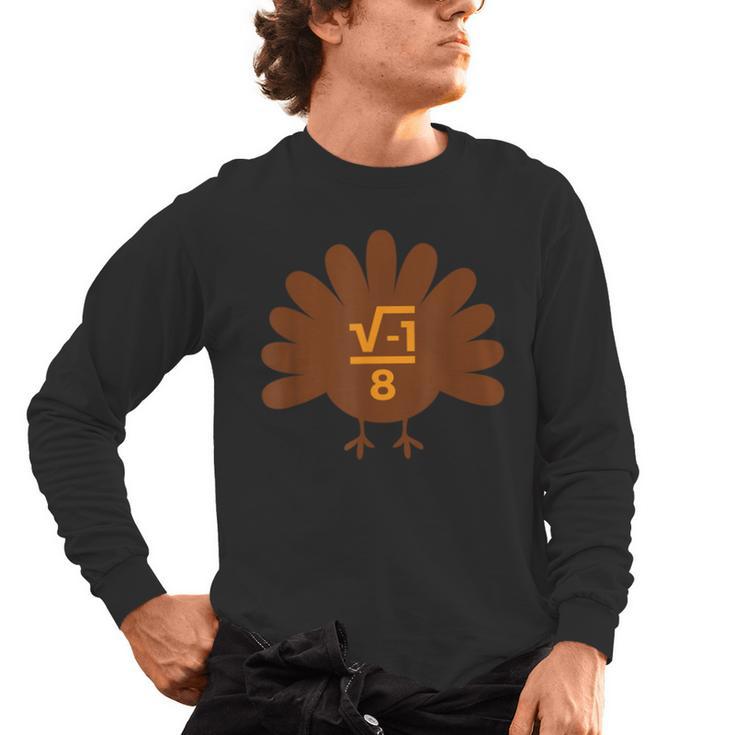 Thanksgiving Math Teacher Math Symbol Men Women Girls Kids Men's Long Sleeve T-Shirt