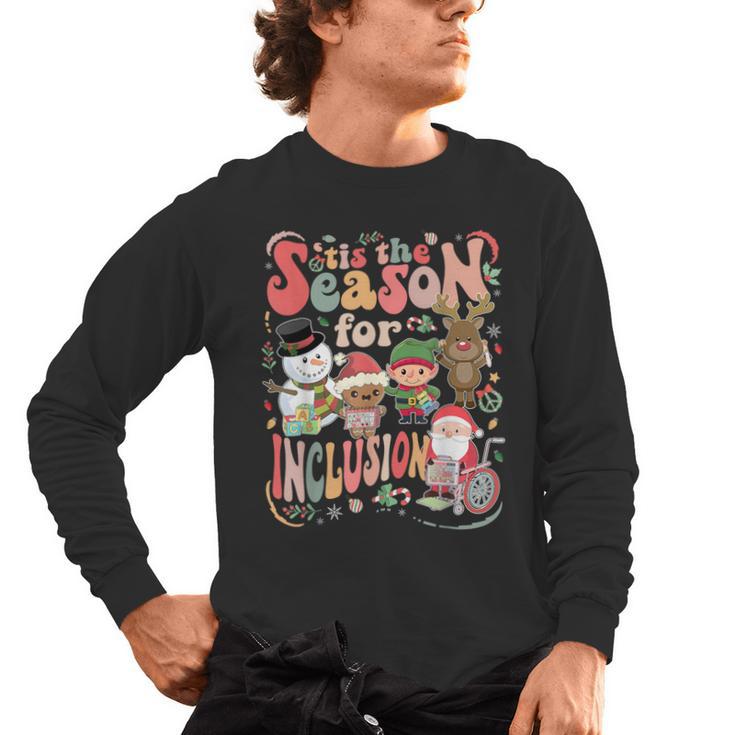 Tis The Season For Inclusion Christmas Sped Teacher Men's Long Sleeve T-Shirt