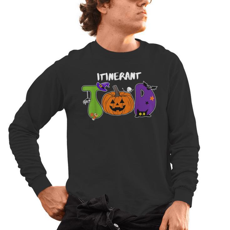 TOD Itinerant Teacher Of The Deaf Halloween ASL Interpreters Men's Long Sleeve T-Shirt