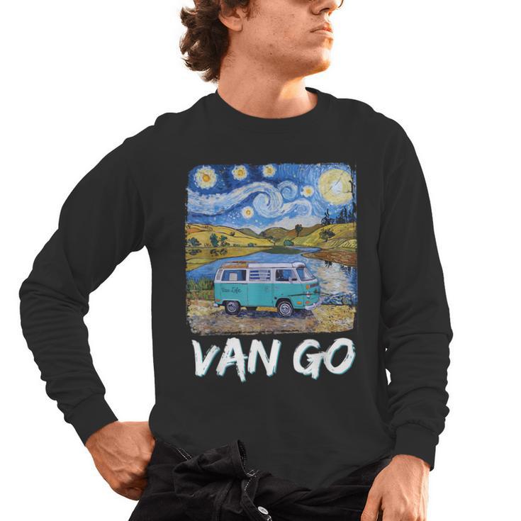 Van Go Retro Vanlife Art Teacher Men's Long Sleeve T-Shirt