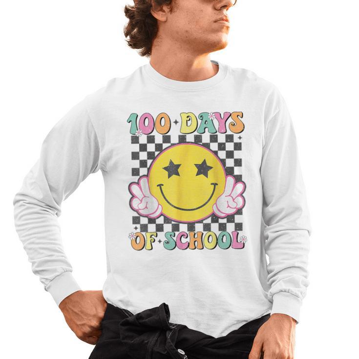 100th Day Of School Teacher Kids 100 Days Of School Men's Long Sleeve T-Shirt