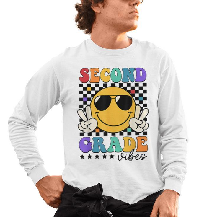 2nd Grade Teacher Shirts First Day Second Grade Shirt Girls Men's Long Sleeve T-Shirt