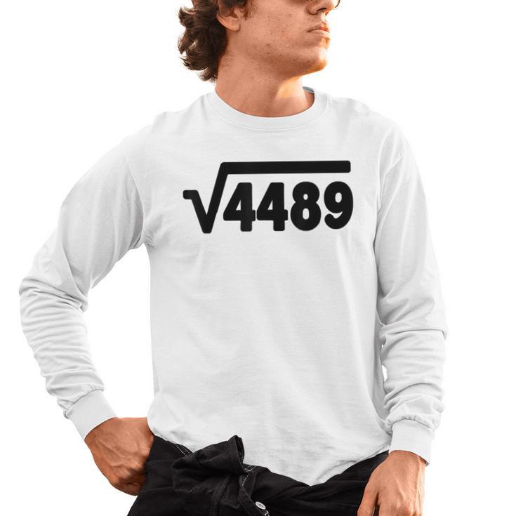 67 Meme Square Root 4489 Six Seven Slang Math Teacher Men's Long Sleeve T-Shirt