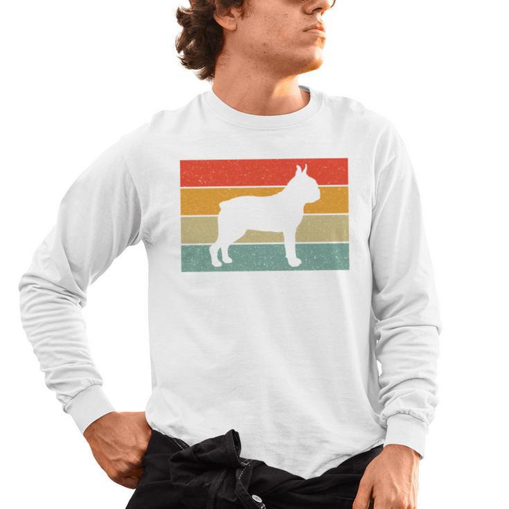 Boston Terrier Dog Lover Retro Vintage Cool For Dog Owner Men's Long Sleeve T-Shirt