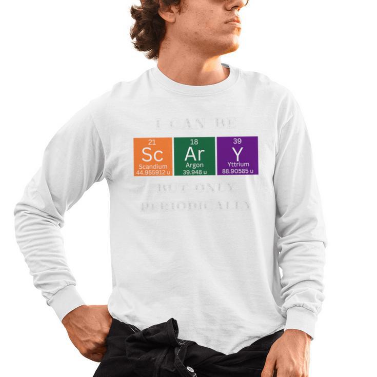 Chemisty Science Teacher Periodic Table Halloween Men's Long Sleeve T-Shirt