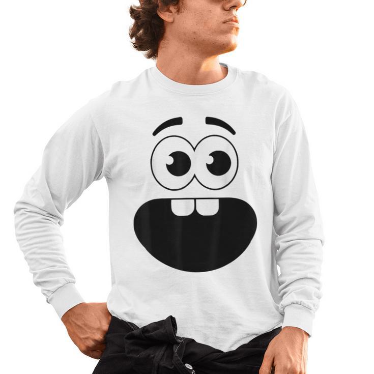 Creepy Carrots Face Teacher Halloween Costume Matching Men's Long Sleeve T-Shirt