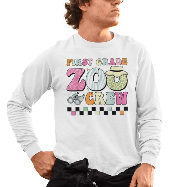 Field Zoo Trip Shirt For Teacher First Grade Crew For Men Women Kids Men's Long Sleeve T-Shirt