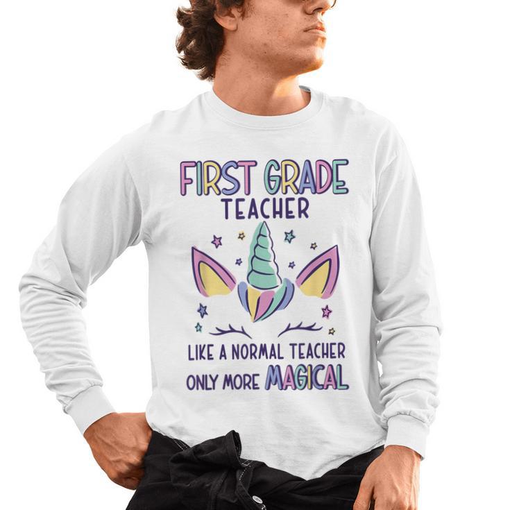 First Grade Teacher Definition Men's Long Sleeve T-Shirt