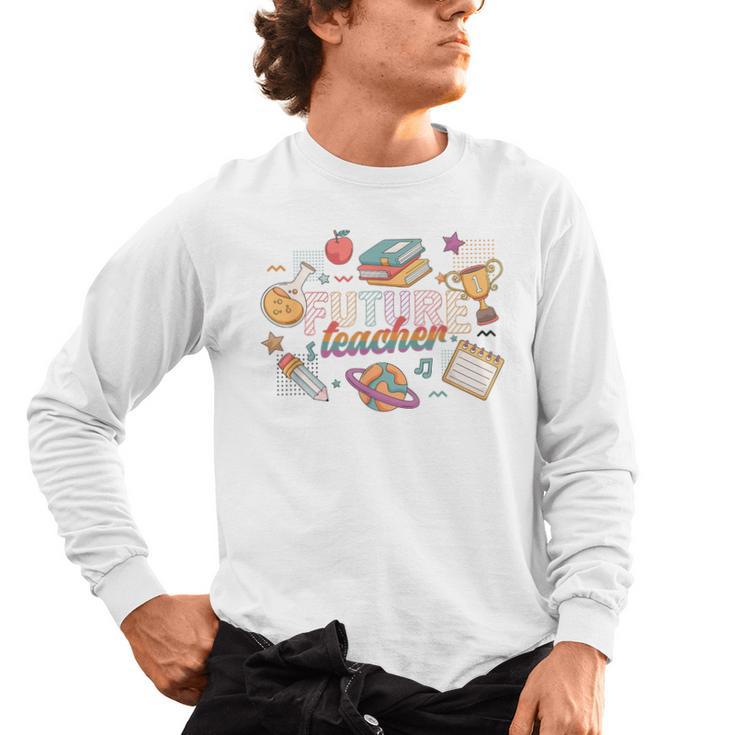 Future Teacher Costume For Kids Men's Long Sleeve T-Shirt