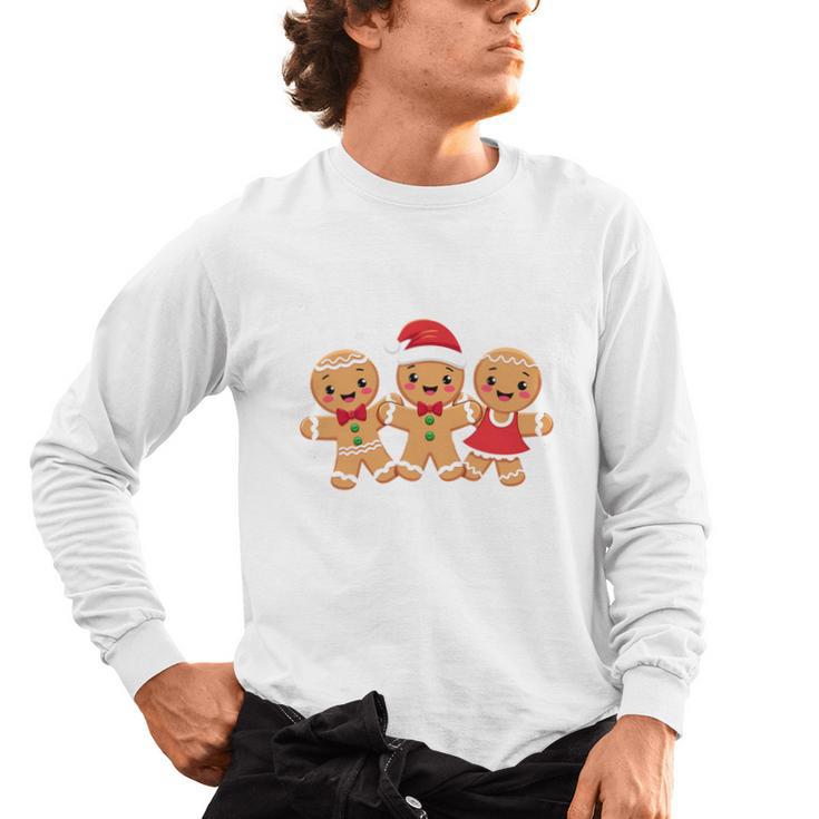 Hanging With My Cookies Gingerbread Christmas Teacher Xmas Men's Long Sleeve T-Shirt