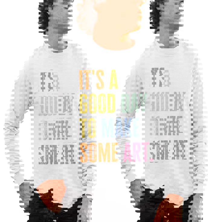 It&#x27;s A Good Day To Make Art Artist Teacher Painter Men&#x27;s Long Sleeve T-Shirt