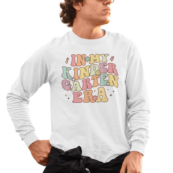 In My Kindergarten Era Retro Back To School Teacher Student Men's Long Sleeve T-Shirt