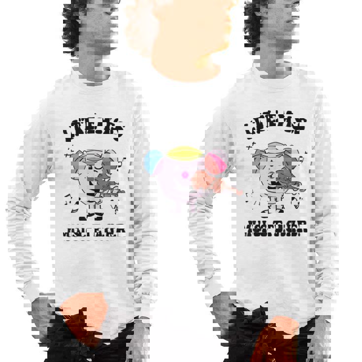 Little Miss Music Teacher Music Teacher Team Men&#x27;s Long Sleeve T-Shirt