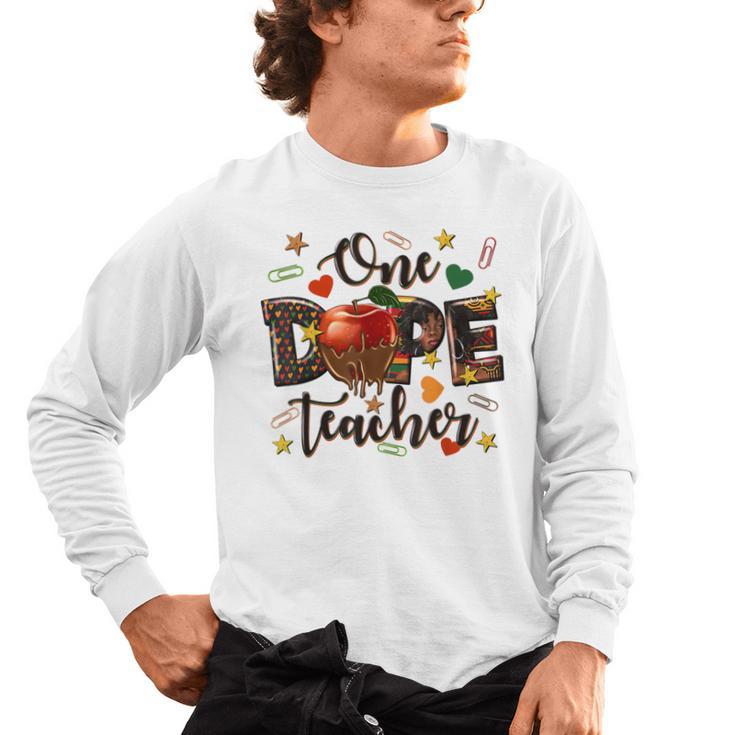 One Dope Teacher Men's Long Sleeve T-Shirt