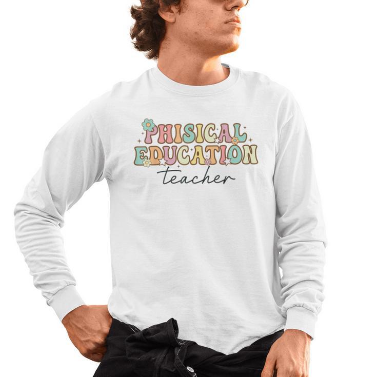 PE Teacher Back To School Physical Education Teacher Men's Long Sleeve T-Shirt