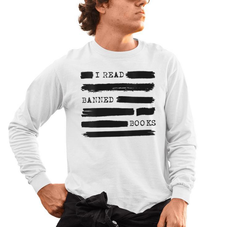 I Read Banned Books Banned Books Week Librarian Teacher Men's Long Sleeve T-Shirt