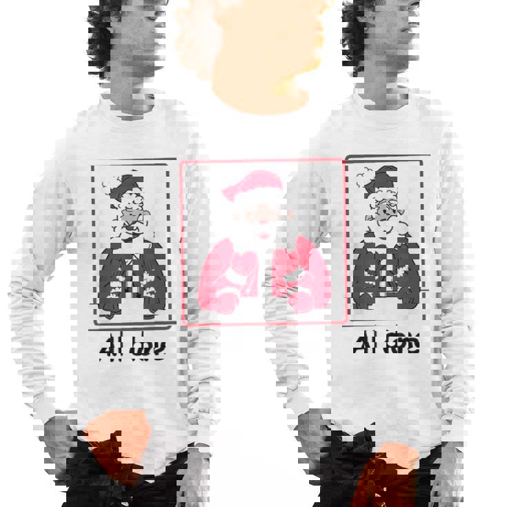 Retro All Done Christmas Special Ed Teacher Team Santa Women Men&#x27;s Long Sleeve T-Shirt