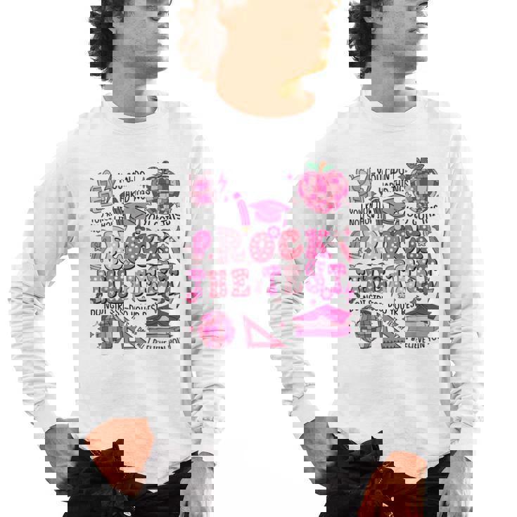 Rock The Test Testing Day Don&#x27;t Stress Do Your Best Teacher For Men Women Girls Kids Men&#x27;s Long Sleeve T-Shirt