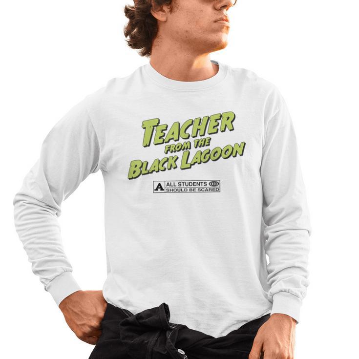 Teacher Halloween Tshirt Teacher From The Lagoon Men Women Men's Long Sleeve T-Shirt