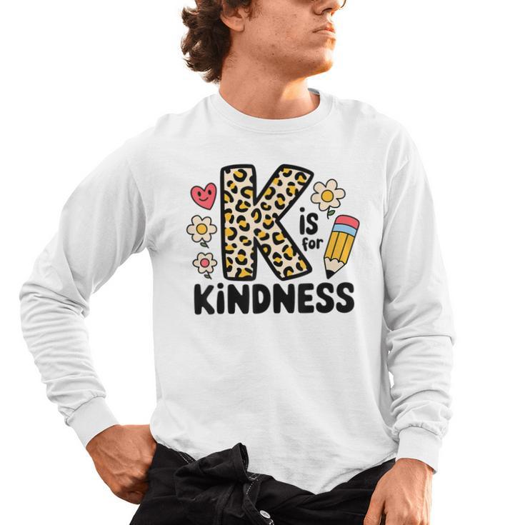 Unity Day Design Kindness Orange Teacher Kids Be Kind Men's Long Sleeve T-Shirt