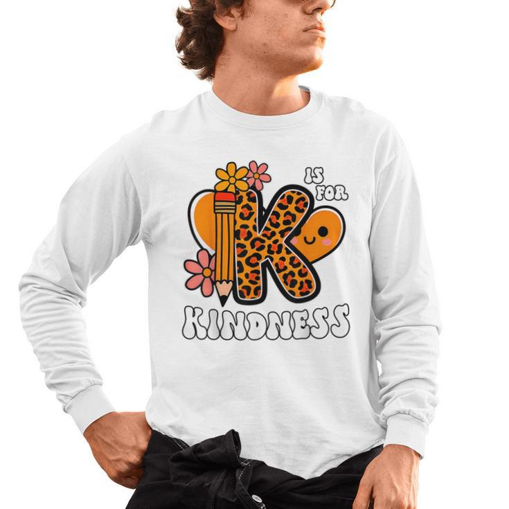 Unity Day Shirt Kindness Orange Teacher Kids Be Kind Men's Long Sleeve T-Shirt