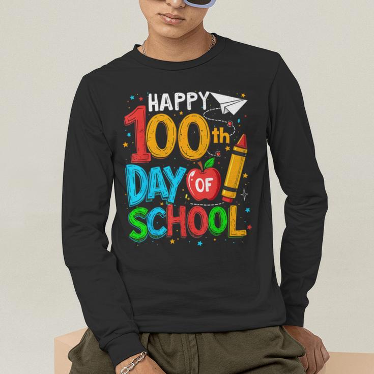 100th Day Of School Teachers Kids Happy 100 Days Men's Long Sleeve T-Shirt, funny gift 100th Day Of School Teachers Kids Happy 100 Days Men's Long Sleeve T-Shirt, funny gift