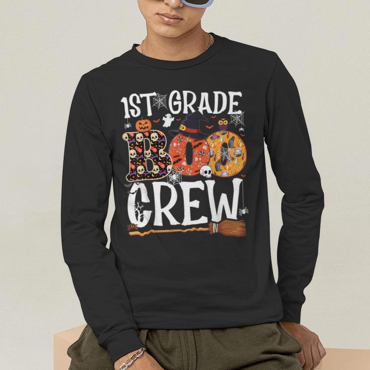 1st Grade Boo Crew Cute Ghost Halloween Teacher Kids Men's Long Sleeve T-Shirt, funny gift 1st Grade Boo Crew Cute Ghost Halloween Teacher Kids Men's Long Sleeve T-Shirt, funny gift