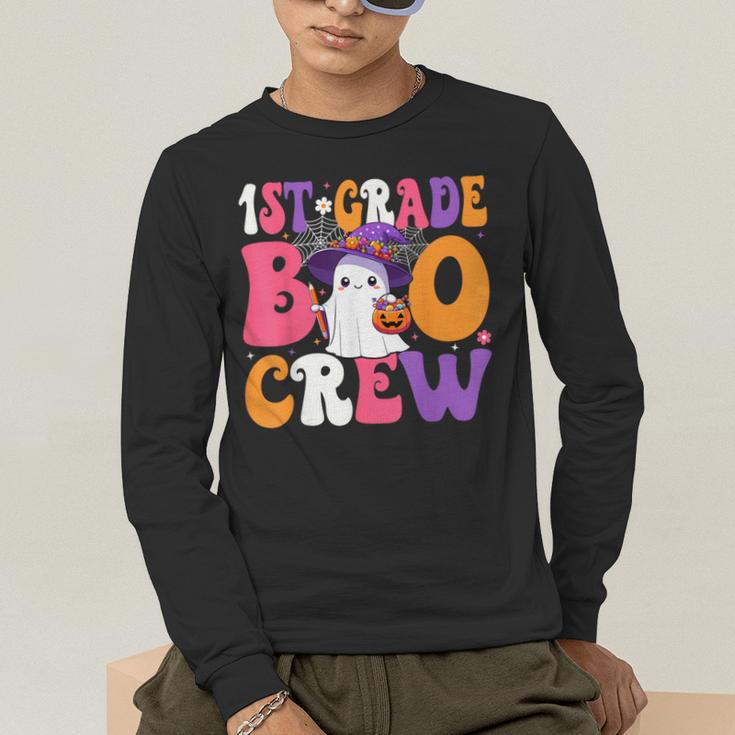 1st Grade Boo Crew Halloween First Grade Halloween Teacher Men's Long Sleeve T-Shirt, funny gift 1st Grade Boo Crew Halloween First Grade Halloween Teacher Men's Long Sleeve T-Shirt, funny gift