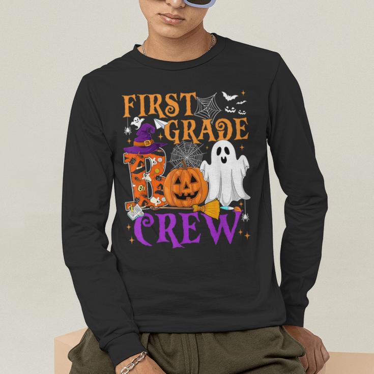 1st Grade Boo Crew Teacher Student Halloween Costume Men's Long Sleeve T-Shirt, funny gift 1st Grade Boo Crew Teacher Student Halloween Costume Men's Long Sleeve T-Shirt, funny gift