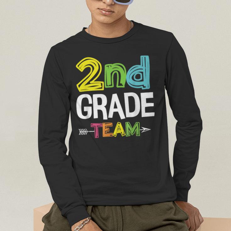 2nd Grade Team T-Shirt 2nd Grade Squad Teacher Men's Long Sleeve T-Shirt, funny gift