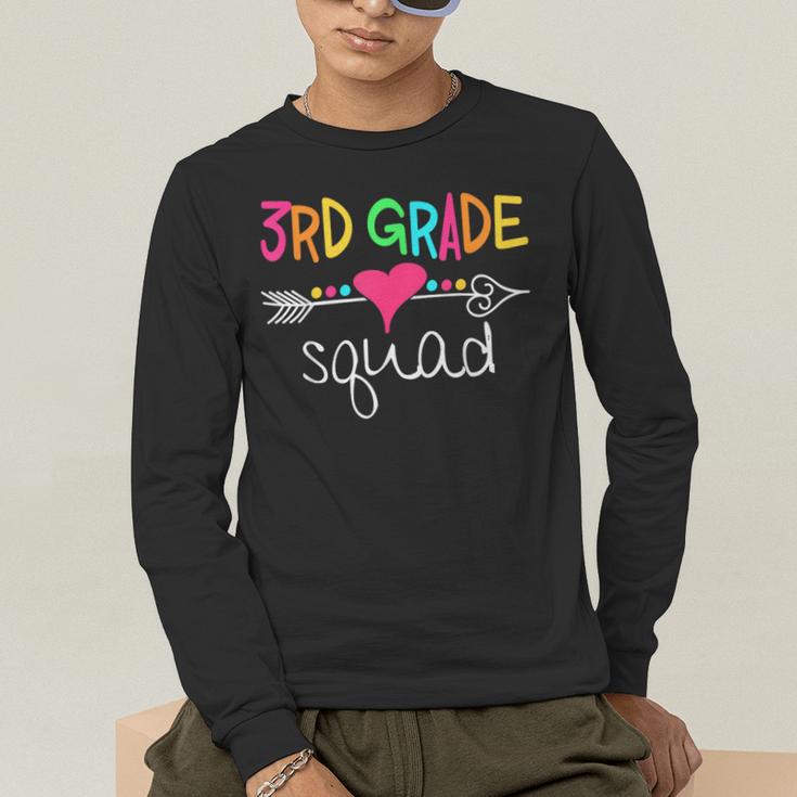 3rd Grade Squad Third Teacher Student Team Back To School Men's Long Sleeve T-Shirt, funny gift 3rd Grade Squad Third Teacher Student Team Back To School Men's Long Sleeve T-Shirt, funny gift