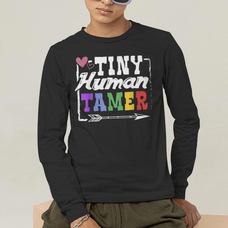 4 Teachers Or Parents Tiny Human Tamer Tee T-Shirt Men's Long Sleeve T-Shirt, funny gift 4 Teachers Or Parents Tiny Human Tamer Tee T-Shirt Men's Long Sleeve T-Shirt, funny gift