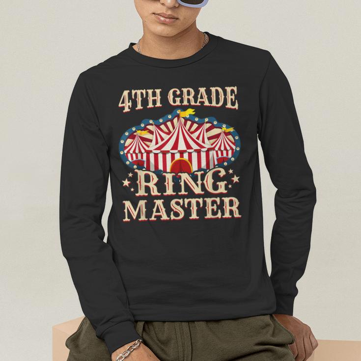 4th Grade Ringmaster Shirt 4th Grade Teacher Shirts Teacher Men Women Kids Men's Long Sleeve T-Shirt, funny gift