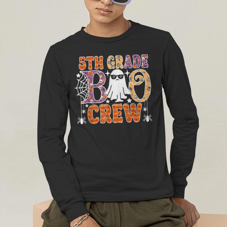 5th Grade Boo Crew Halloween Teachers Students Men's Long Sleeve T-Shirt, funny gift